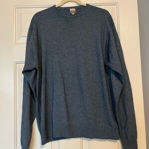 Men's Blue Sweater | 55% Silk 45% Cashmere